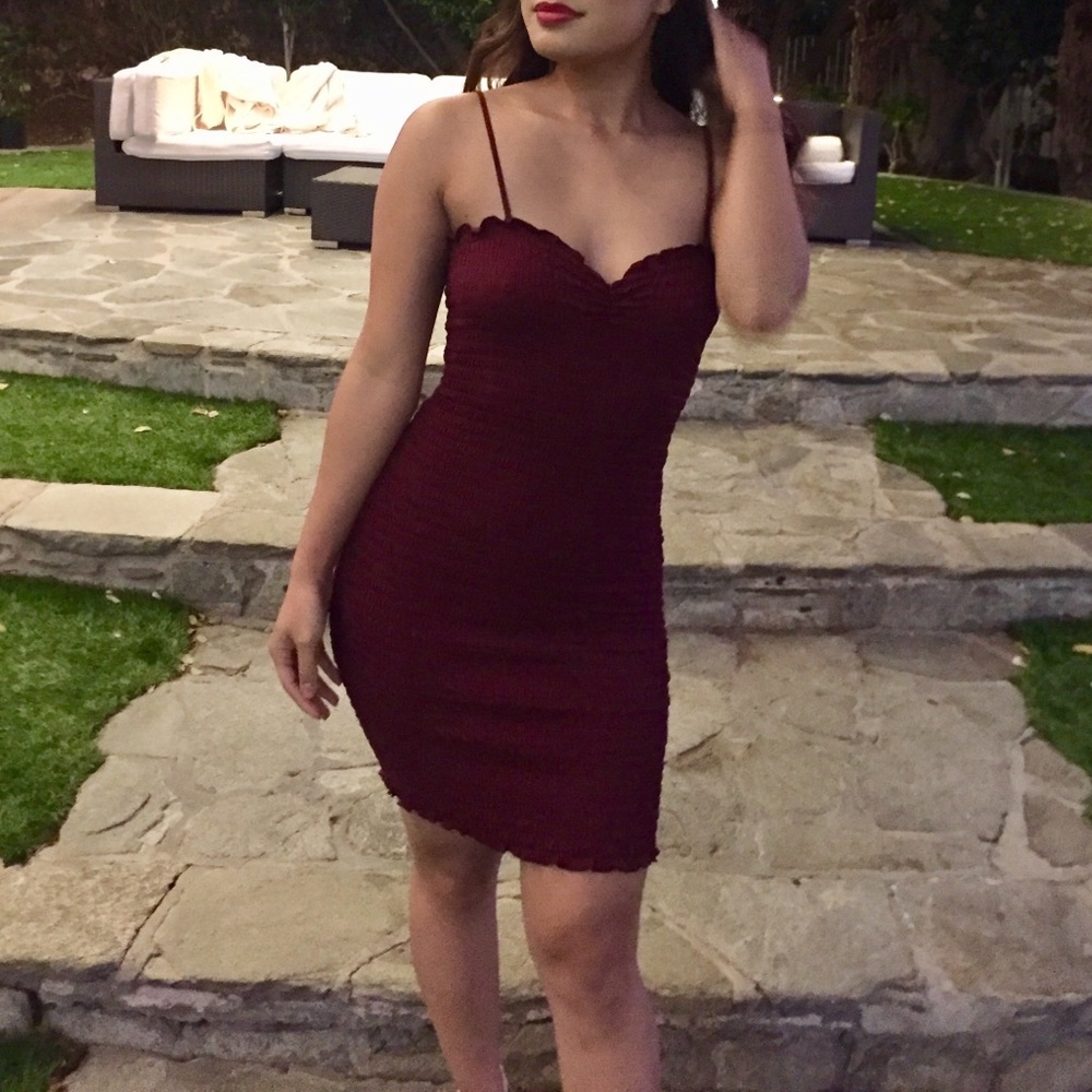 Tight Dark Red Dress